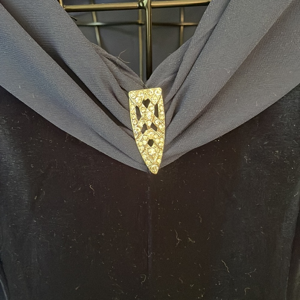 Coldwater creek ladies size 8 navy formal occasion dress - Picture 7 of 12